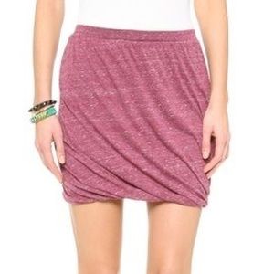 Free People Heather Twisted Mini Bubble Skirt